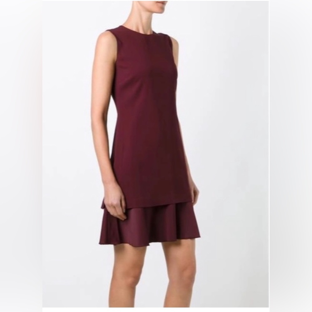 THEORY Malkan Bergen Flounce Sheath Dress